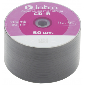 Intro СD-R INTRO 52X 700MB  Cakebox 50 (50/300/14400)