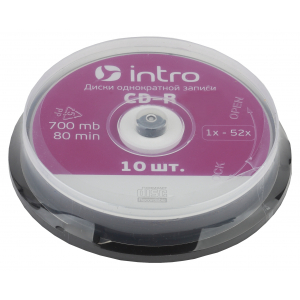 Intro СD-R INTRO 52X 700MB  Cakebox 10 (10/300/10800)