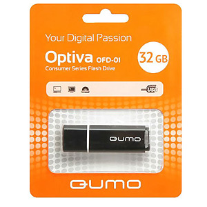 Флэш-диск QUMO 32 Gb Optiva-01 Black (25/7500)