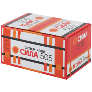 Супер-клей СИЛА 505-6 6 г пластик туба в коробке