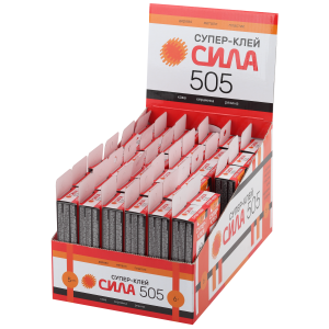 Супер-клей СИЛА 505-6 6 г пластик туба в коробке