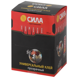 Клей СИЛА SUTB-30 универсальный прозрачный 30 мл туба