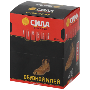 Клей СИЛА SSTB-30 обувной 30 мл туба ШБ-12 шт