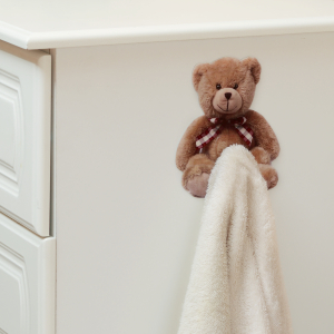 Крючок СИЛА  SHT12-S1C-12 на силиконовом креплении Мишка Teddy 12х14.5 см нагрузка до 2,5 кг