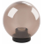 Садово-парковый светильник ЭРА НТУ 01-60-205 шар дымчатый на опору / кронштейн IP44 Е27 max60Вт d200mm