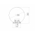 Садово-парковый светильник ЭРА НТУ 02-60-255 шар дымчатый призма на опору / кронштейн IP44 Е27 max60Вт d250mm