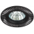 Встраиваемый светильник алюминиевый ЭРА  KL32 AL/BK/1 MR16 12V 50W черный серебро