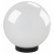 Садово-парковый светильник ЭРА НТУ 02-60-201 шар опаловый призма на опору / кронштейн IP44 Е27 max60Вт d200mm