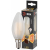 Лампочка светодиодная ЭРА F-LED B35-7W-827-E14 frost Е14 / E14 7Вт филамент свеча матовая теплый белый свет