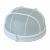 Светильник ЭРА НБП 03-60-002 Акватермо алюминий/стекло решетка IP54 E27 max 60Вт D176 круг белый