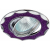 DK17 CH/SH PU Светильник ЭРА декор "звезда  со стеклянной крошкой" MR16,12V/220V, 50W, хром/фиолетов