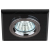 DK8 CH/BK Светильник ЭРА декор стекло квадрат MR16,12V/220V, 50W, хром/черный (50/2100)