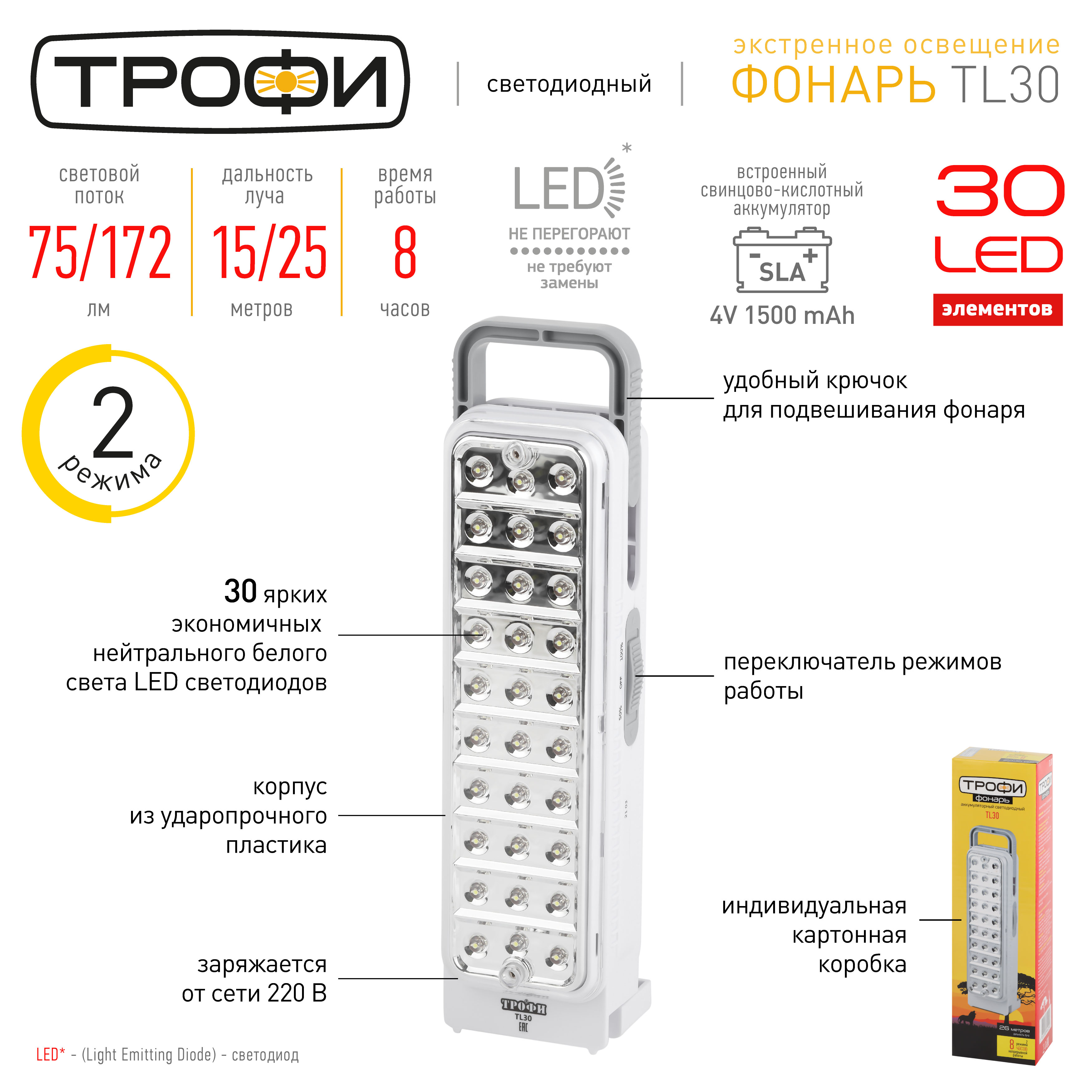Электрическая схема фонаря трофи tl30