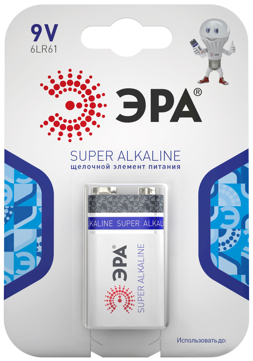 Батарейки ЭРА 6LR61-1BL SUPER Alkaline (12/96/5760)