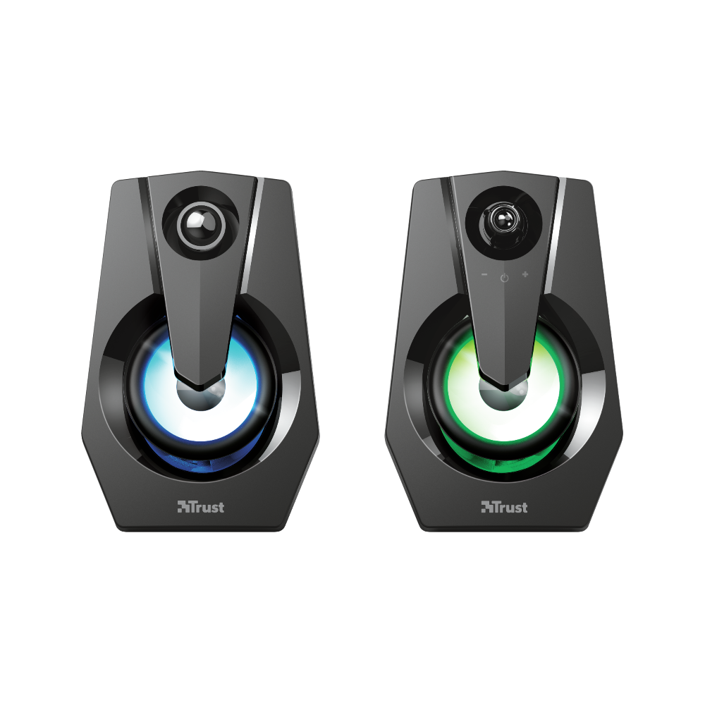 Компьютерные колонки Trust 24071 2.0 черные с подсветкой Ziva