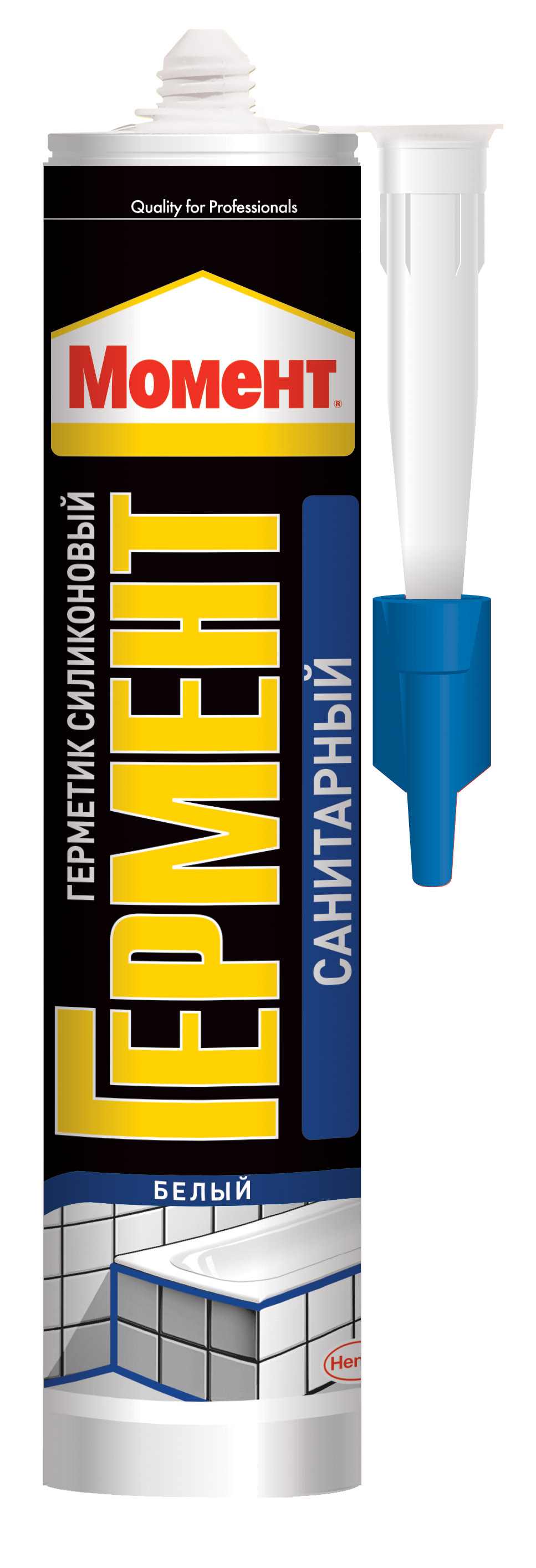 2033215 Момент ГЕРМЕНТ Герметик силикон. санитарн. (белый), 280 мл (12/ ...