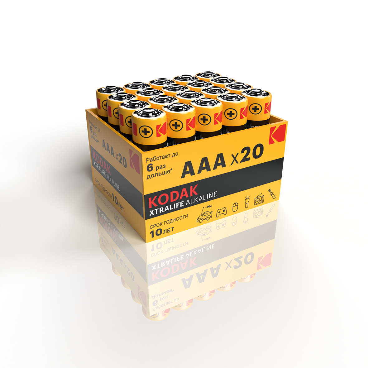 Батарейки Kodak LR03-20 bulk XTRALIFE Alkaline