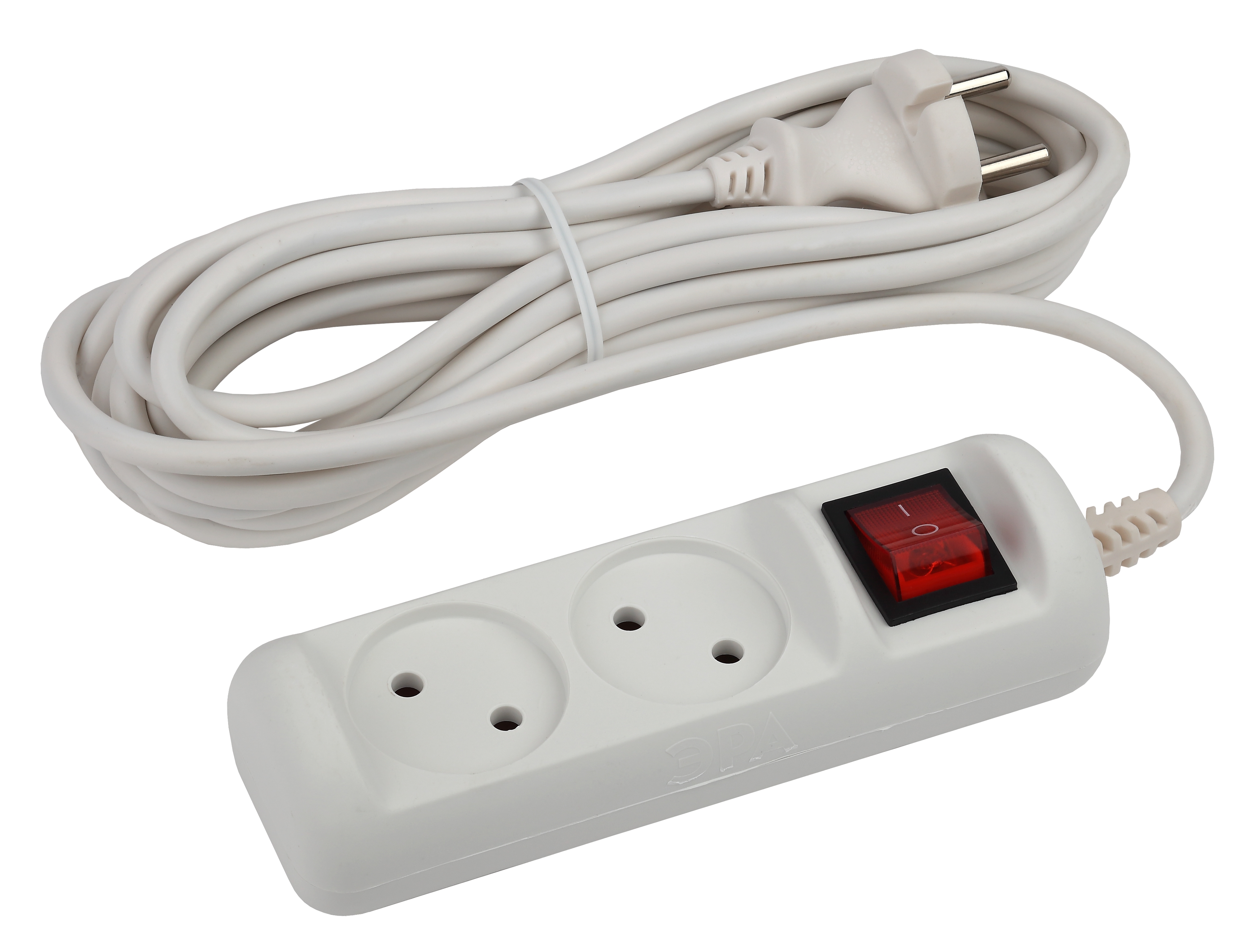 Удлинитель электрический ЭРА U-2s-1,5m-2x1 без заземления c ...