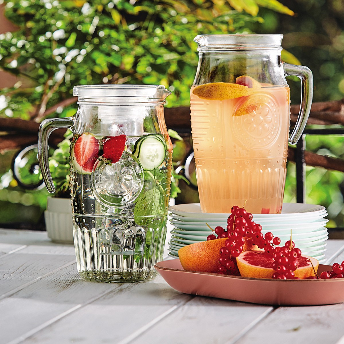 Кувшин Bormioli Rocco ROMANTIC 335942 стеклянный с ручкой 1800 мл