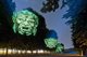 На улицах Парижа появились световые 3D-существа