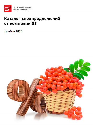 Каталог спецпредложений от компании S3 ноябрь 2013