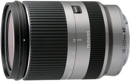 Объектив Tamron 18-200mm F/3.5-6.3 Di III VC предназначен для беззеркальных камер Sony Tamron_B011_Silver.jpg