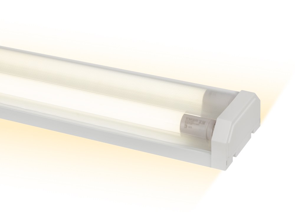 Новый ударопрочный светильник ЭРА DPO B под 2 LED-лампы G13 T8