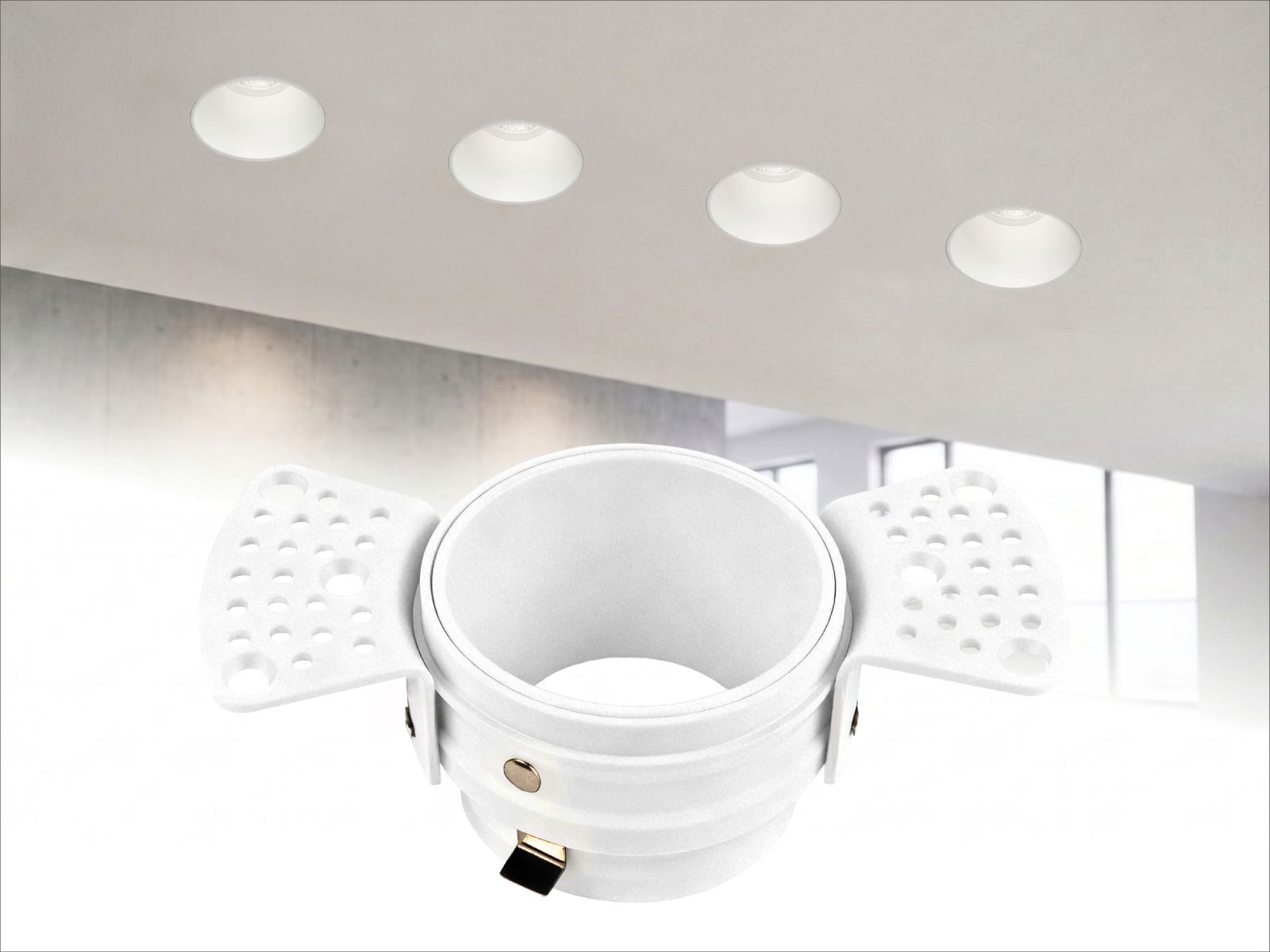 ЭРА KL99 — встраиваемый безрамный светильник для гипсокартонных потолков