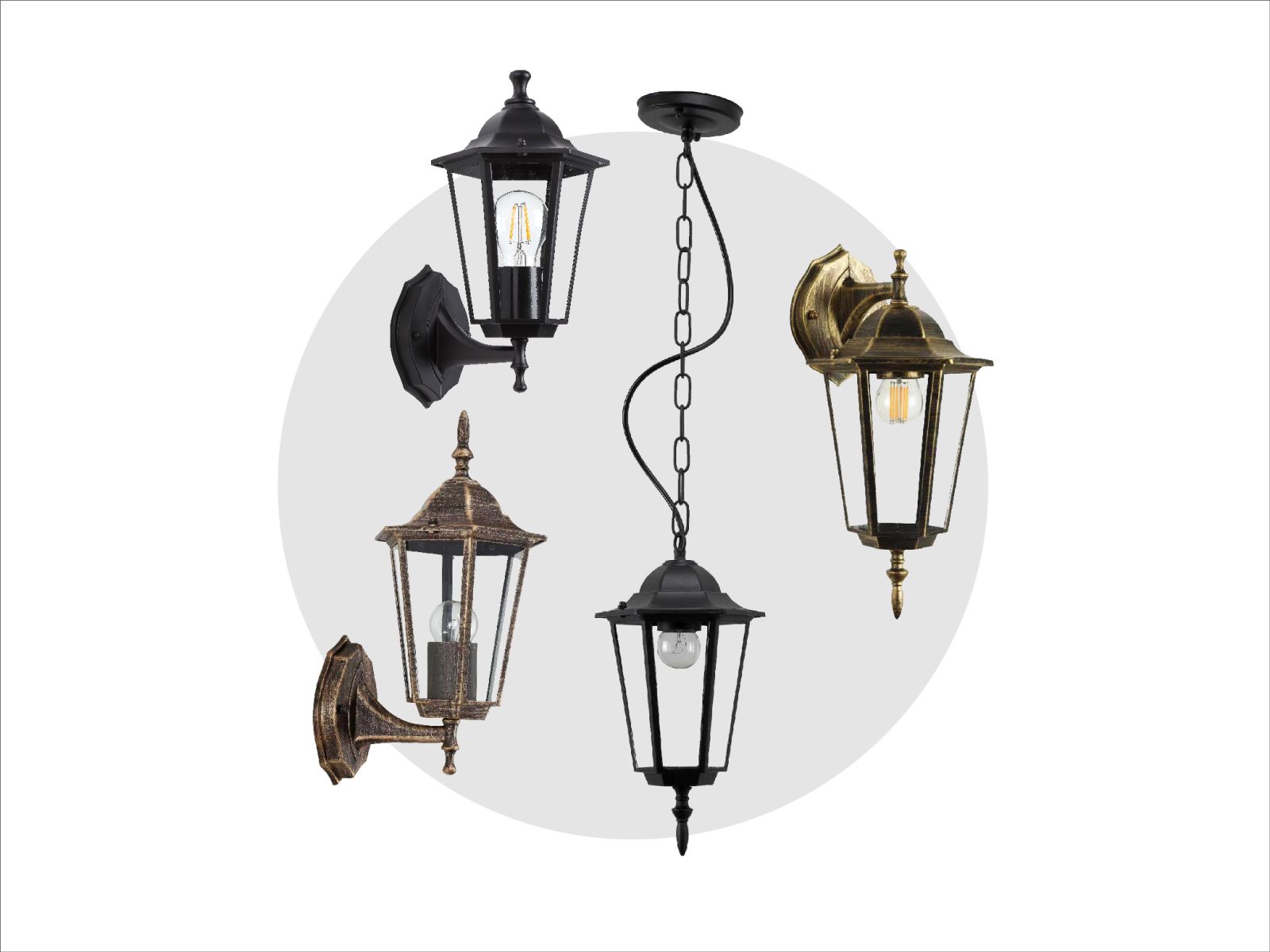 Новые садово-парковые светильники ЭРА «Веледа»: фасадные и подвесные