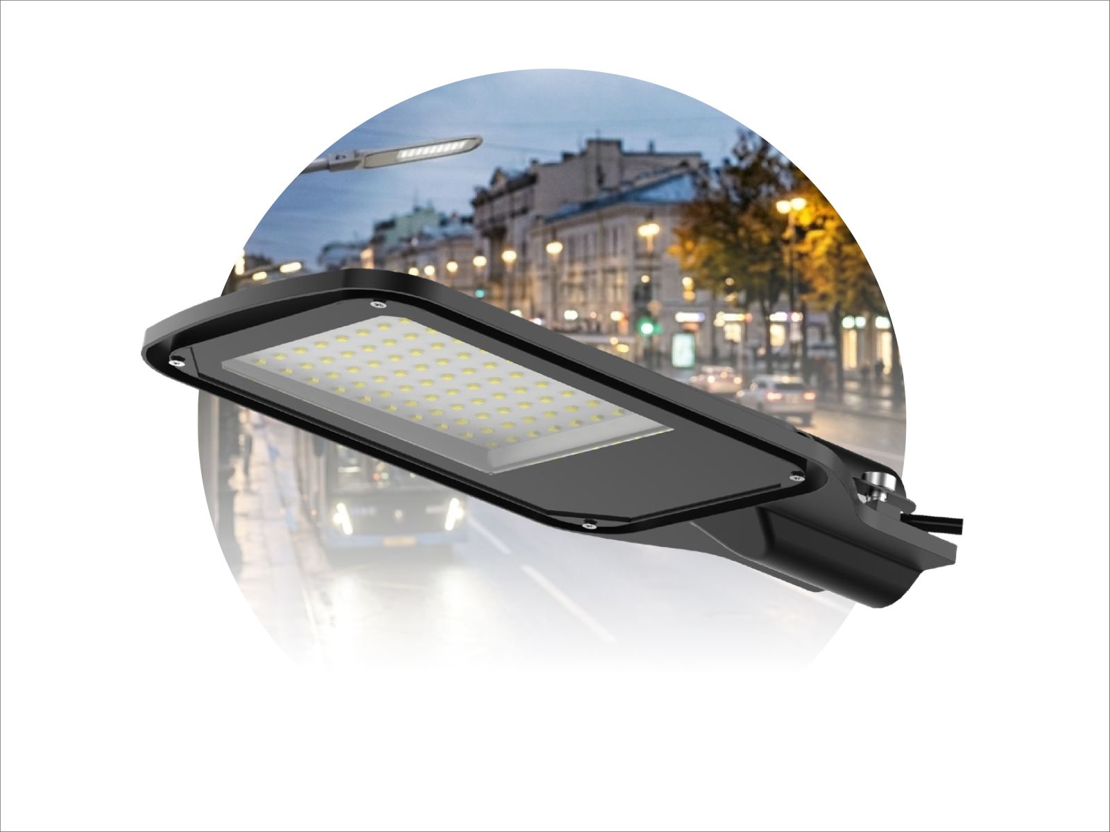 ЭРА SPP-504 с КСС Д — консольные LED-светильники для эффективного освещения автодорог