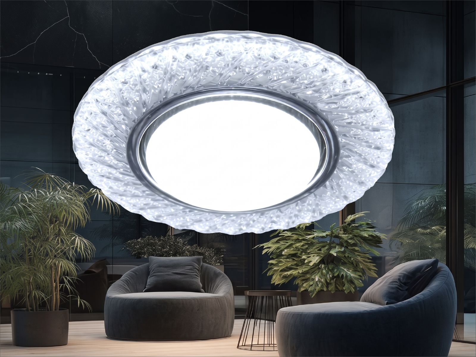 Встраиваемые светильники ЭРА GX53 с LED-подсветкой — новые модели DK LD52 и DK LD54